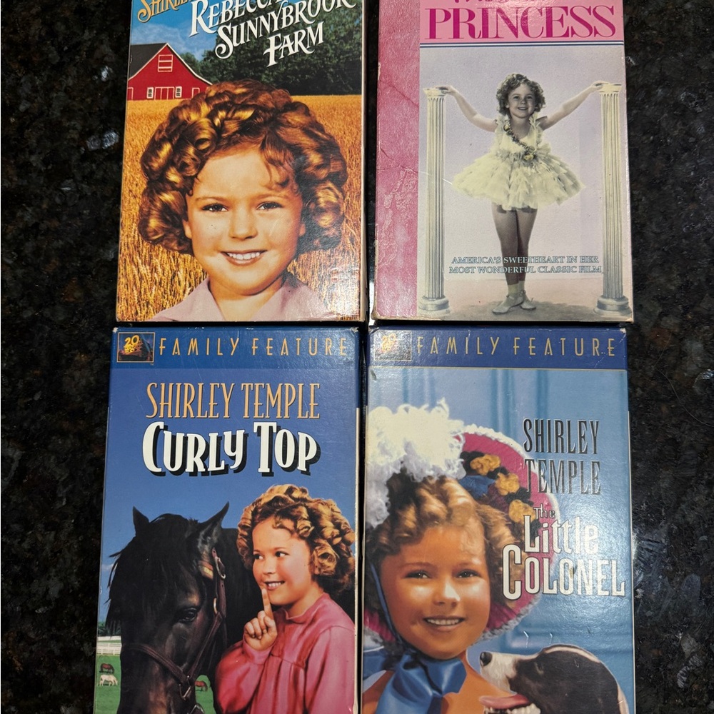 Shirley Temple VHS tape Collection Of 4